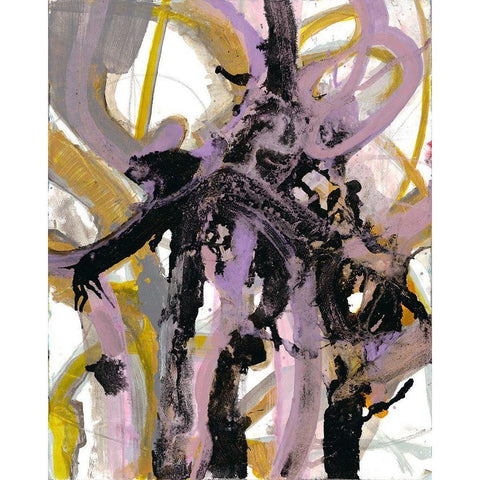 Chaotic Spring White Modern Wood Framed Art Print by Haynes, Smith