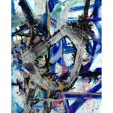 Oceanic Style Black Modern Wood Framed Art Print with Double Matting by Haynes, Smith