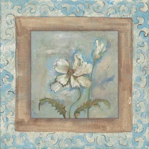 . White Modern Wood Framed Art Print with Double Matting by Haynes, Smith