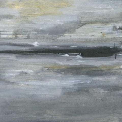 Cloudy Evening 2 Black Modern Wood Framed Art Print with Double Matting by Haynes, Smith