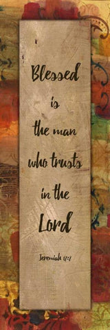 Trusts in the Lord Autumn Blooms White Modern Wood Framed Art Print with Double Matting by Haynes, Smith