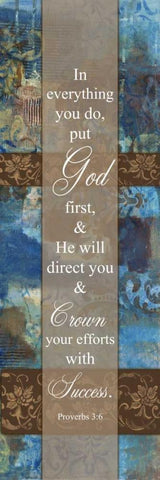 God First Winter Rain White Modern Wood Framed Art Print with Double Matting by Haynes, Smith