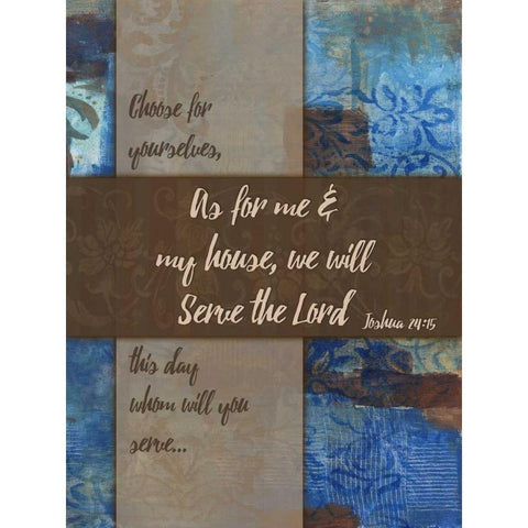 We Will Serve Winter Rain White Modern Wood Framed Art Print by Haynes, Smith