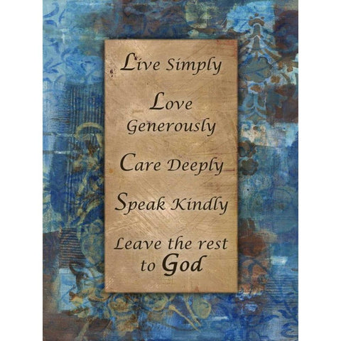 The Rest To God Winter Rain Black Modern Wood Framed Art Print by Haynes, Smith