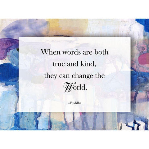 True and Kind Black Modern Wood Framed Art Print by Lewis, Sheldon