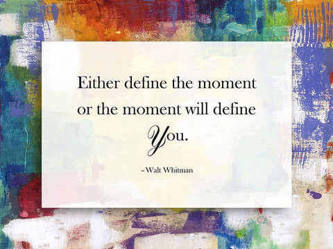 Define The Moment White Modern Wood Framed Art Print with Double Matting by Lewis, Sheldon