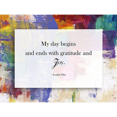 My Day Black Modern Wood Framed Art Print with Double Matting by Lewis, Sheldon