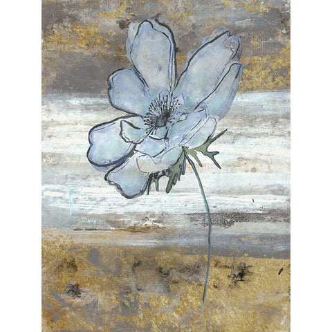 Anemone Fastlane Black Modern Wood Framed Art Print with Double Matting by Haynes, Smith