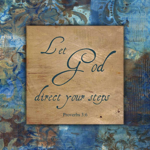 Let God Winter Rain Black Modern Wood Framed Art Print with Double Matting by Haynes, Smith