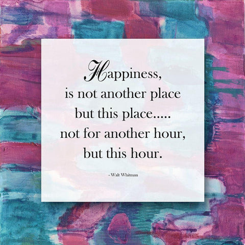 Happiness Is White Modern Wood Framed Art Print by Lewis, Sheldon