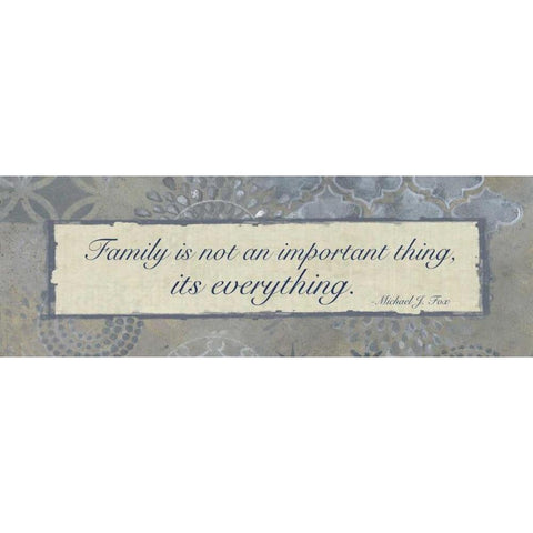 Family Is Everything Gold Ornate Wood Framed Art Print with Double Matting by Haynes, Smith