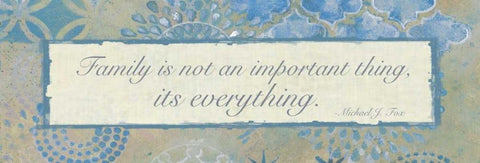 Family Is Everything 2 White Modern Wood Framed Art Print with Double Matting by Haynes, Smith