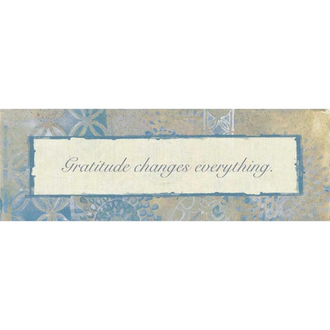 Gratitude Changes 2 Black Modern Wood Framed Art Print with Double Matting by Haynes, Smith