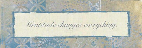 Gratitude Changes 2 White Modern Wood Framed Art Print with Double Matting by Haynes, Smith