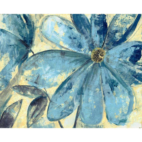 Golden Bloom White Modern Wood Framed Art Print by Haynes, Smith