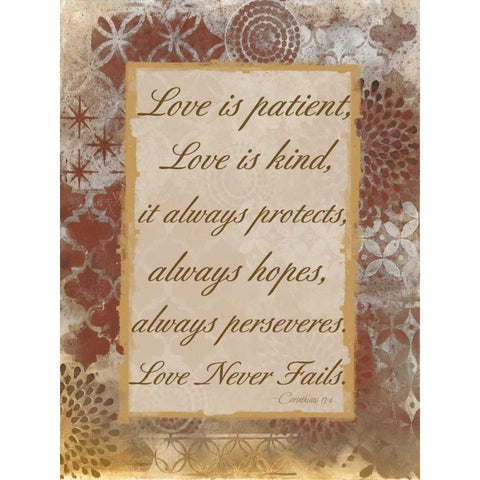 Loving Corinthians White Modern Wood Framed Art Print by Haynes, Smith