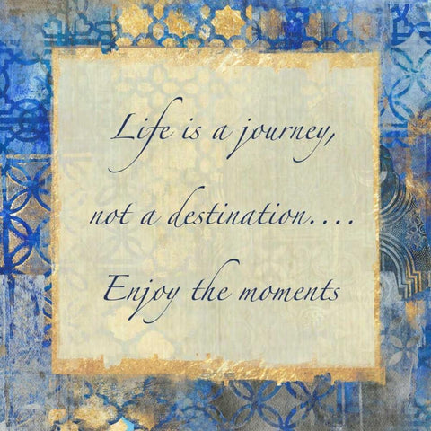 Journey Of Life 3 Black Modern Wood Framed Art Print with Double Matting by Haynes, Smith