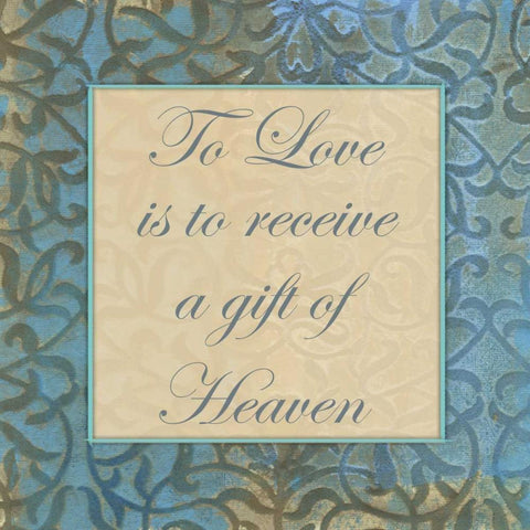 Gift From Heaven Gold Ornate Wood Framed Art Print with Double Matting by Haynes, Smith