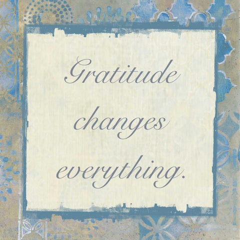 Gratitude Changes 3 Black Modern Wood Framed Art Print with Double Matting by Haynes, Smith