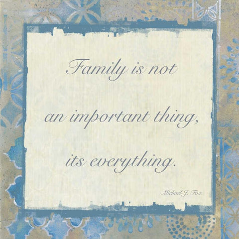 Family Is Everything 3 Black Ornate Wood Framed Art Print with Double Matting by Haynes, Smith