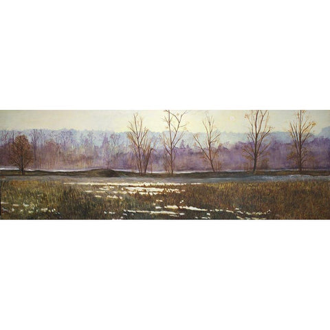 Hazelmere Forest Black Modern Wood Framed Art Print by Lewis, Sharalee