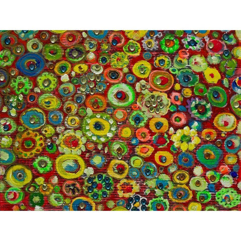 Delighful Growth Black Modern Wood Framed Art Print with Double Matting by Lewis, Sharalee