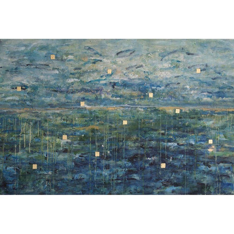 The View From The Ark White Modern Wood Framed Art Print by Lewis, Sharalee