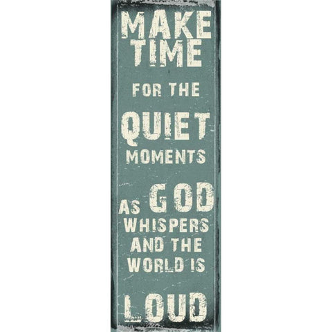 Make Time Black Modern Wood Framed Art Print with Double Matting by Lewis, Sheldon