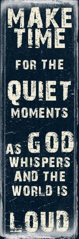 Make Time White Modern Wood Framed Art Print with Double Matting by Lewis, Sheldon