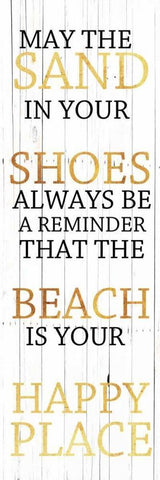 Sand In Your Shoes Gold Black Ornate Wood Framed Art Print with Double Matting by Lewis, Sheldon