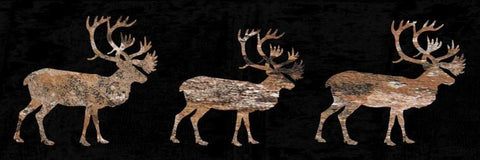 Hunters Catch Black Ornate Wood Framed Art Print with Double Matting by Lewis, Sheldon