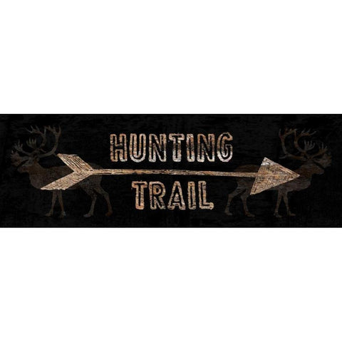 Hunting Trail Gold Ornate Wood Framed Art Print with Double Matting by Lewis, Sheldon