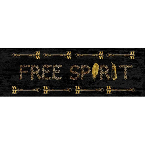 Free Spirit Black Modern Wood Framed Art Print by Lewis, Sheldon