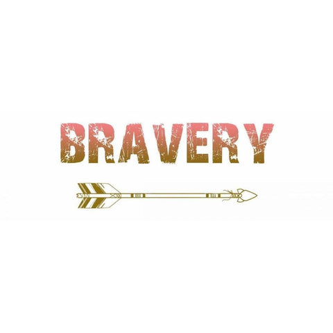 Bravery Black Modern Wood Framed Art Print by Lewis, Sheldon