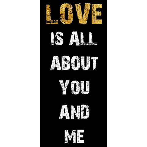 Love  1 Gold Ornate Wood Framed Art Print with Double Matting by Lewis, Sheldon