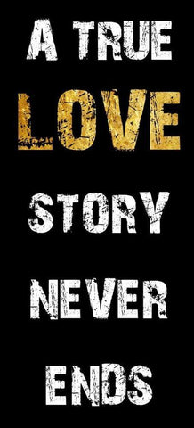 True Love White Modern Wood Framed Art Print with Double Matting by Lewis, Sheldon