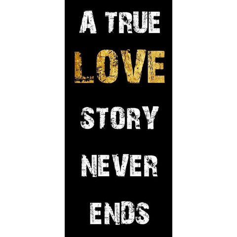 True Love Black Modern Wood Framed Art Print by Lewis, Sheldon