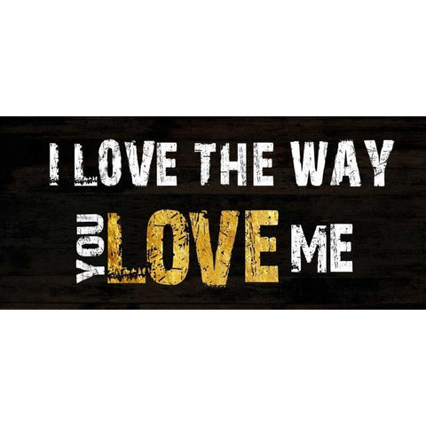 The Way You Love Me Black Modern Wood Framed Art Print by Lewis, Sheldon