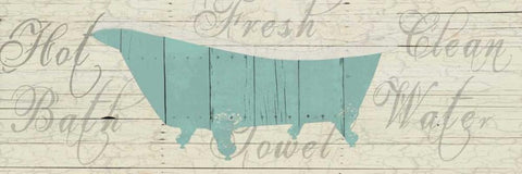 Bath  Basics 1 Black Ornate Wood Framed Art Print with Double Matting by Lewis, Sheldon