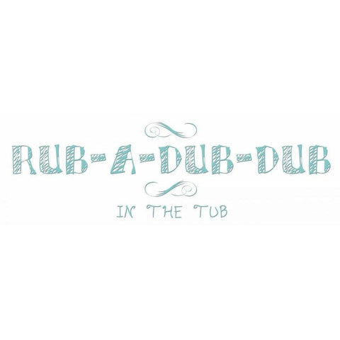 In The Tub Black Modern Wood Framed Art Print with Double Matting by Lewis, Sheldon