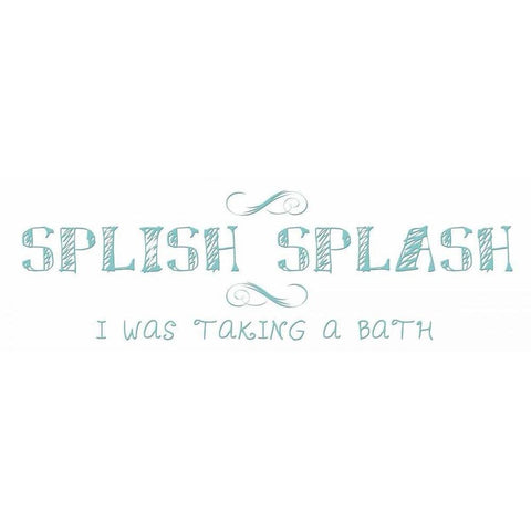 Splish Splash Black Modern Wood Framed Art Print with Double Matting by Lewis, Sheldon