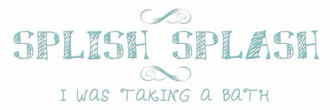 Splish Splash Black Ornate Wood Framed Art Print with Double Matting by Lewis, Sheldon