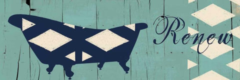 Renew White Modern Wood Framed Art Print with Double Matting by Lewis, Sheldon