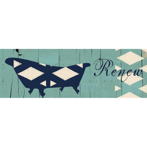 Renew Black Modern Wood Framed Art Print by Lewis, Sheldon