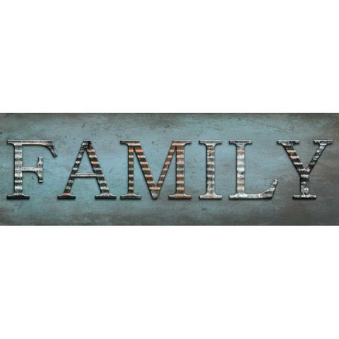 Family Sentiment Black Modern Wood Framed Art Print by Lewis, Sheldon