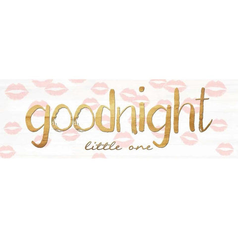 Goodnight Little One White Modern Wood Framed Art Print by Lewis, Sheldon