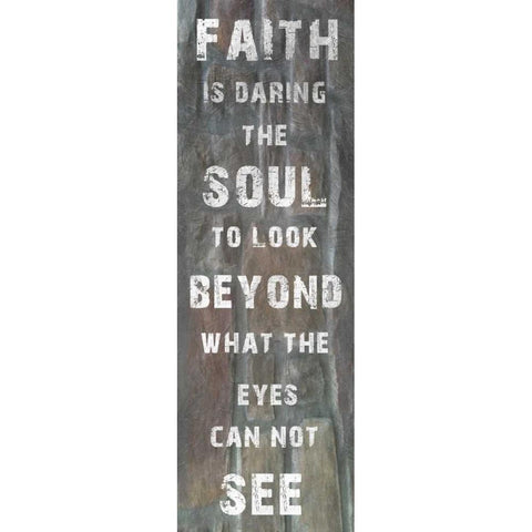 Faiths Power White Modern Wood Framed Art Print by Lewis, Sheldon