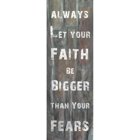 My Trust White Modern Wood Framed Art Print by Lewis, Sheldon