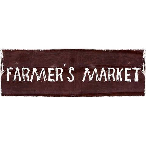 Farmers Market Gold Ornate Wood Framed Art Print with Double Matting by Lewis, Sheldon
