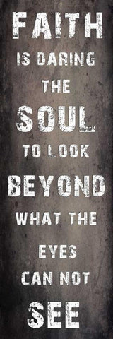 Faith White Modern Wood Framed Art Print with Double Matting by Lewis, Sheldon